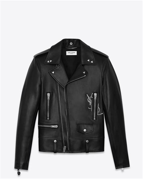 ysl classic motorcycle jacket|YSL leather jacket vintage.